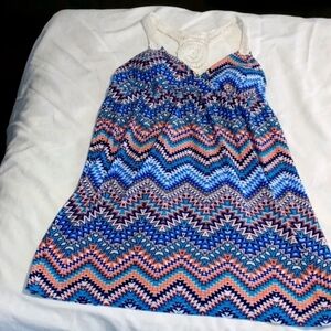 Derek Heart top with crocheted straps